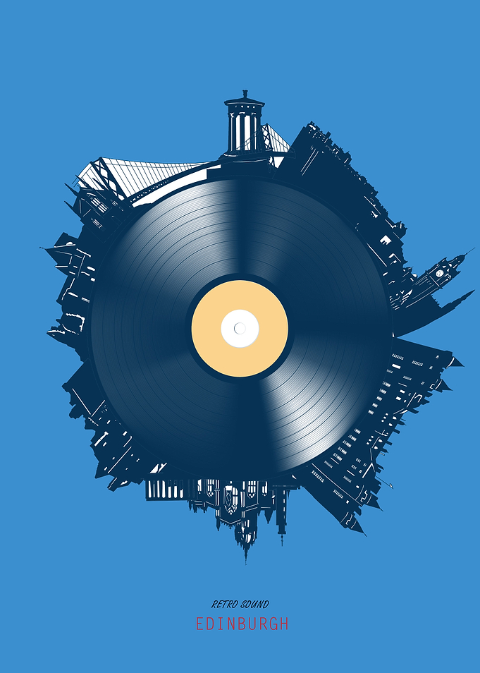 edinburgh vinyl blue
