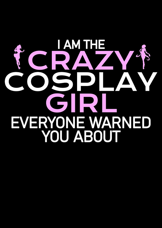 crazy cosplay girl