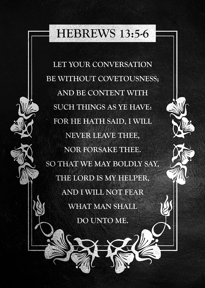 Hebrews 13 5 6