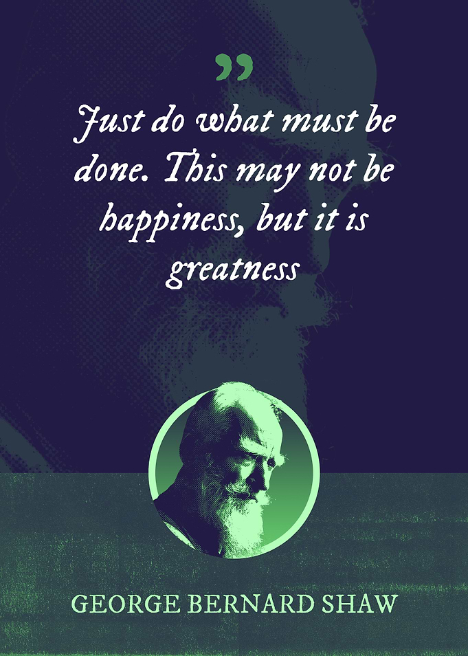 Just do what must be done