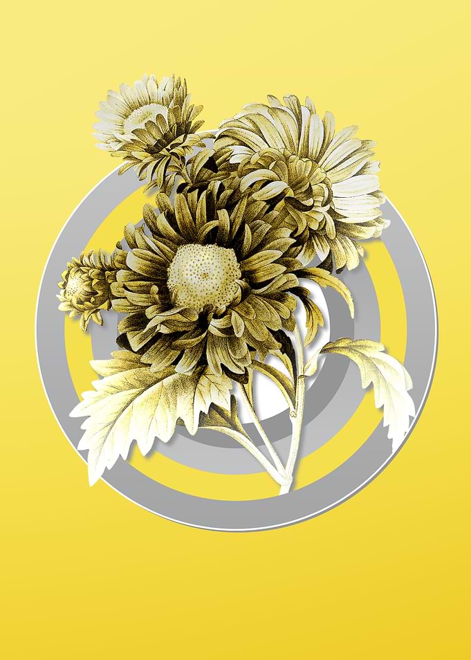 Yellow Floral Botanical