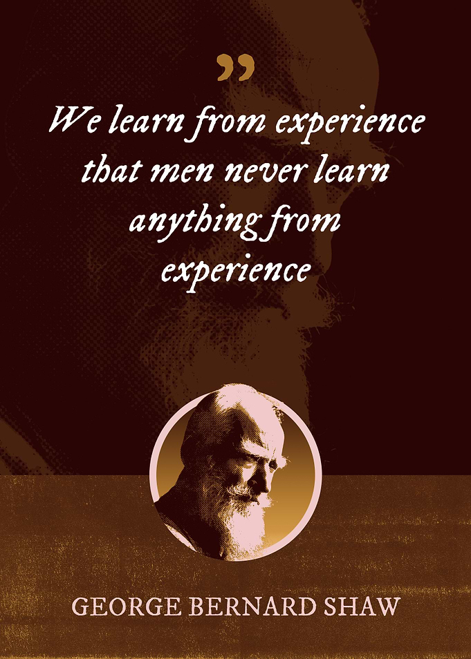 We learn from experience