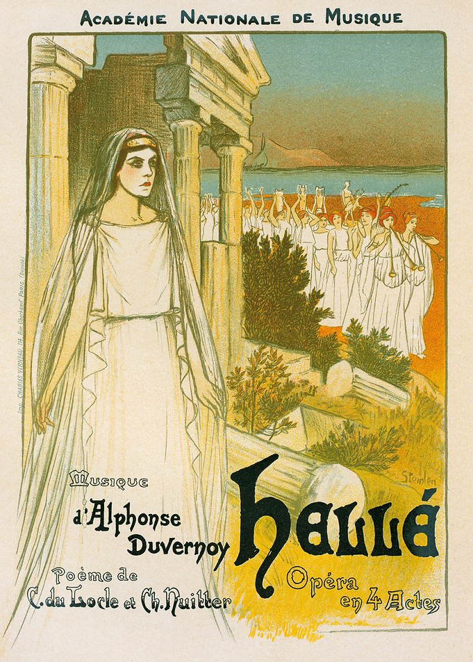 Hellé Retro Opera Poster