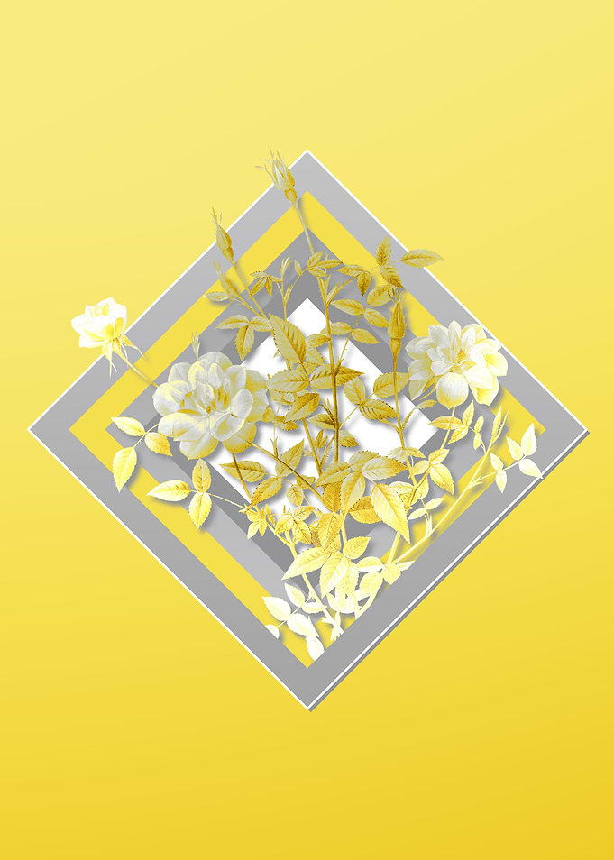 Yellow Floral Illustration