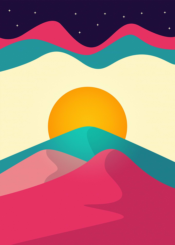 Mountains Minimalist