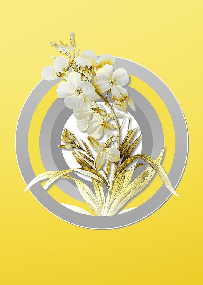 Yellow Floral Botanical