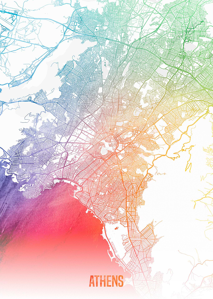 Athens map