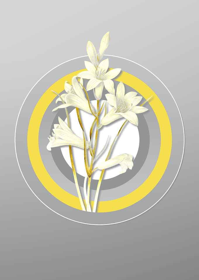 Gray Botanical Painting