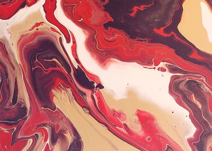 Acrylic pour abstract art