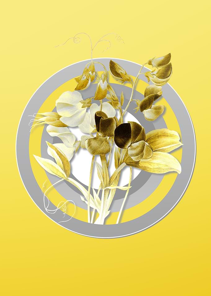 Yellow Floral Botanical