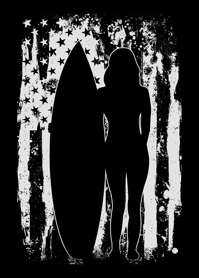 Surfing USA Flag Surfers S