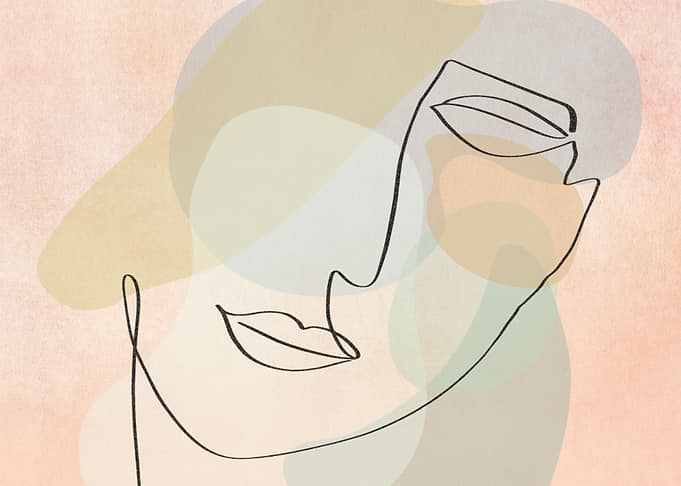 Female Face with Peace