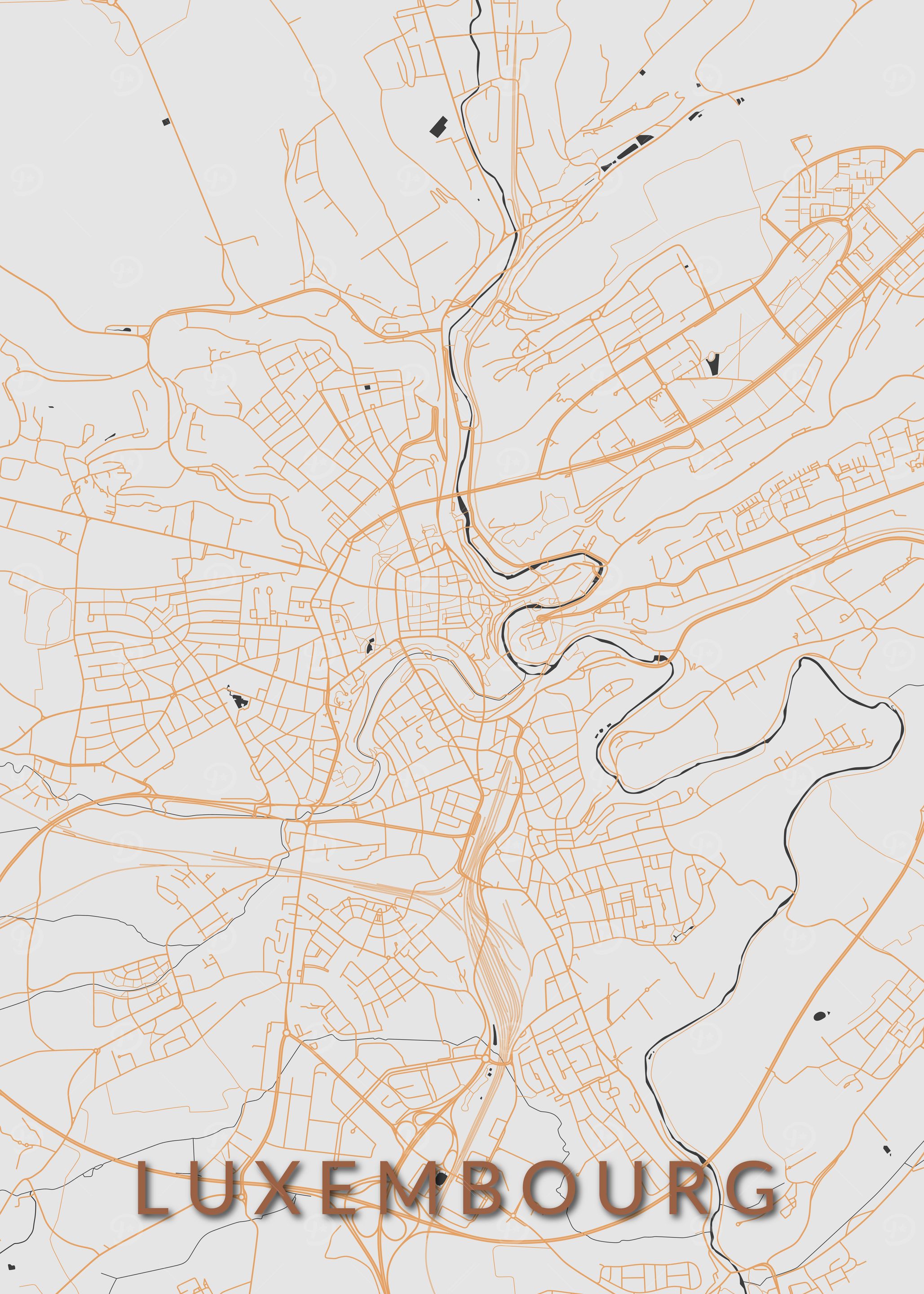 Luxembourg Map