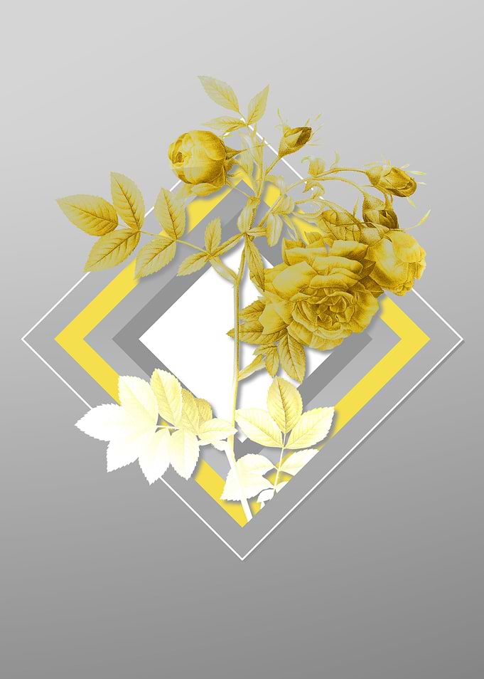 Gray Botanical Painting