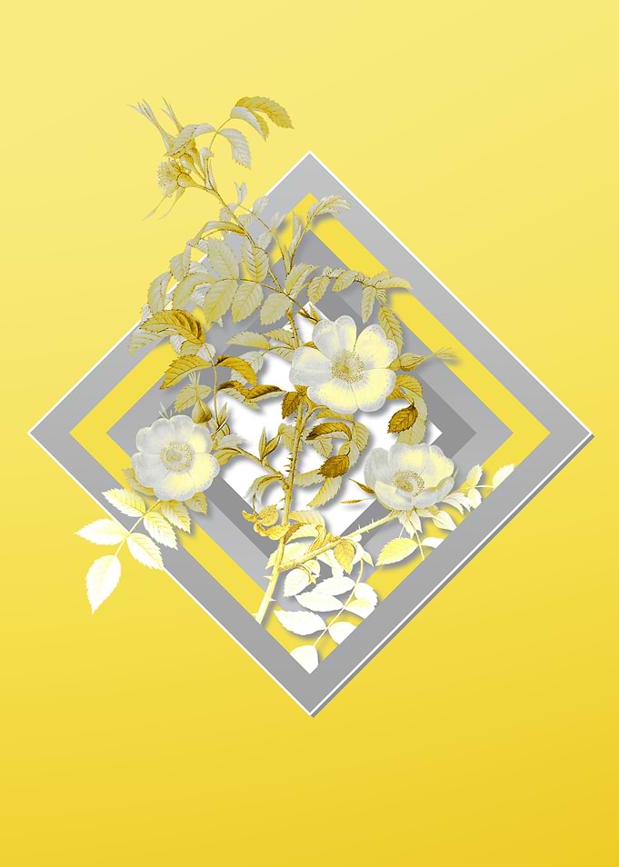 Yellow Floral Botanical
