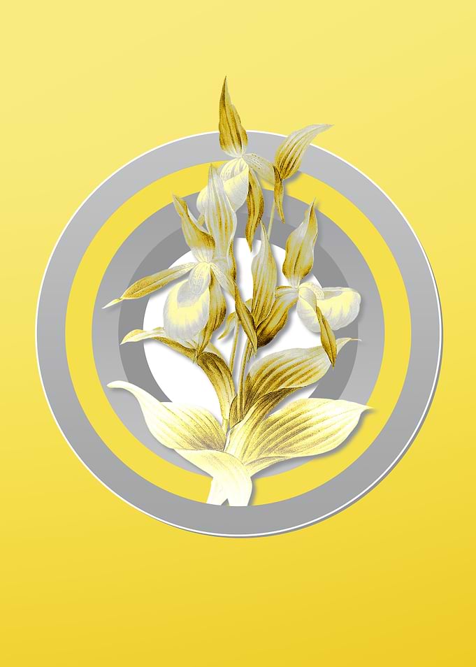 Yellow Floral Botanical