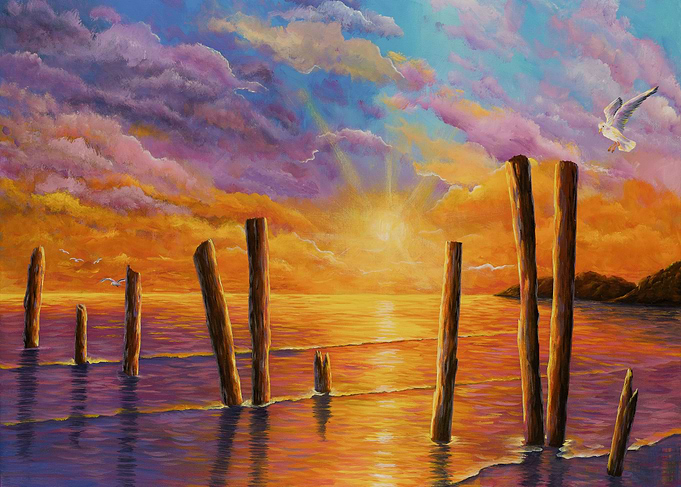 Sunset on the bay