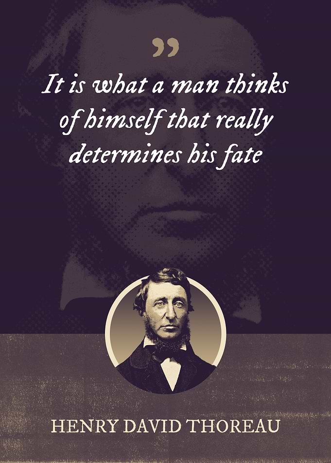 It is what a man thinks of