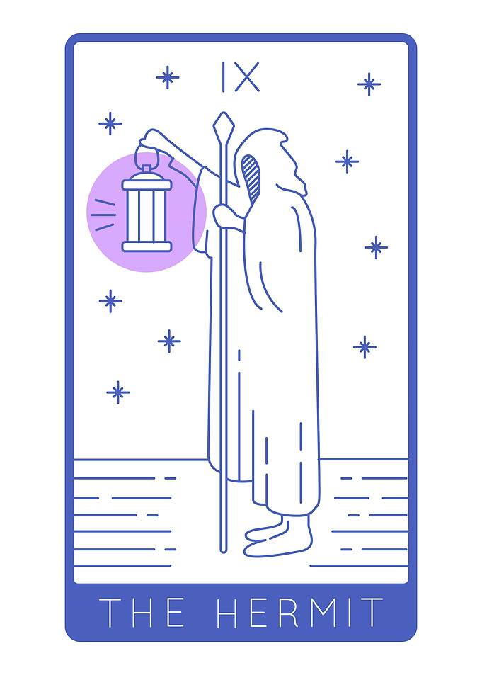 Tarot Card The Hermit