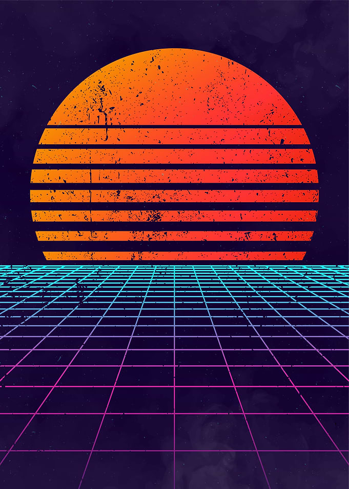 80s Synthwave Aesthetic