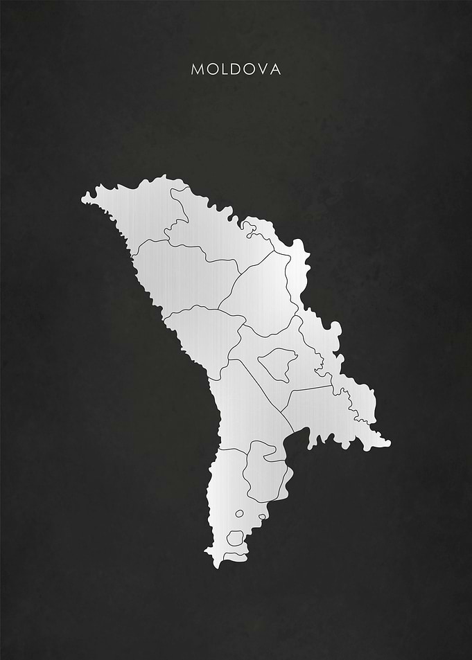 Silver Moldova Map