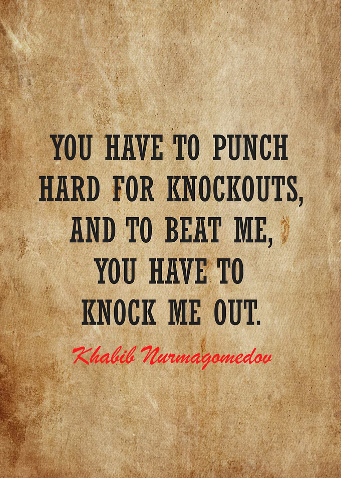 Khabib Nurmagomedov quotes