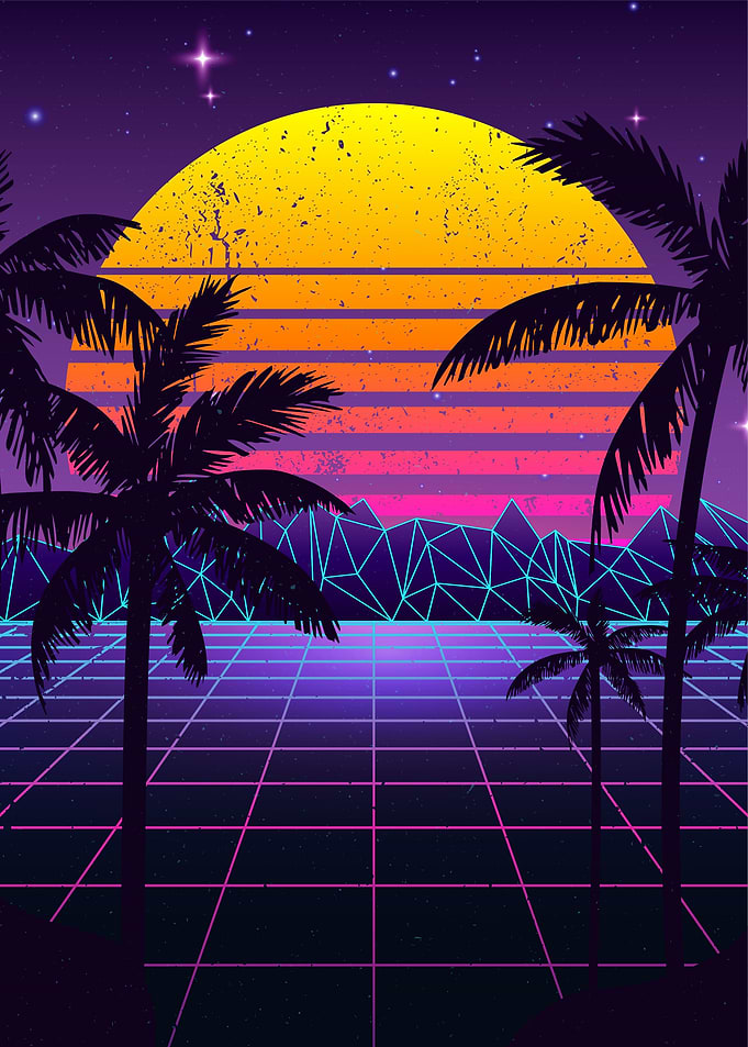 Synthwave Sunset Aesthetic