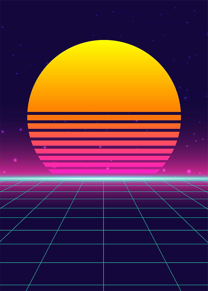 Allure of Sunset 80s Retro
