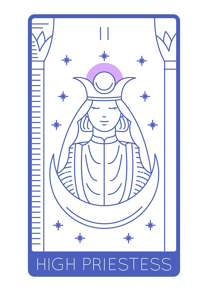 Tarot Card High Priestess