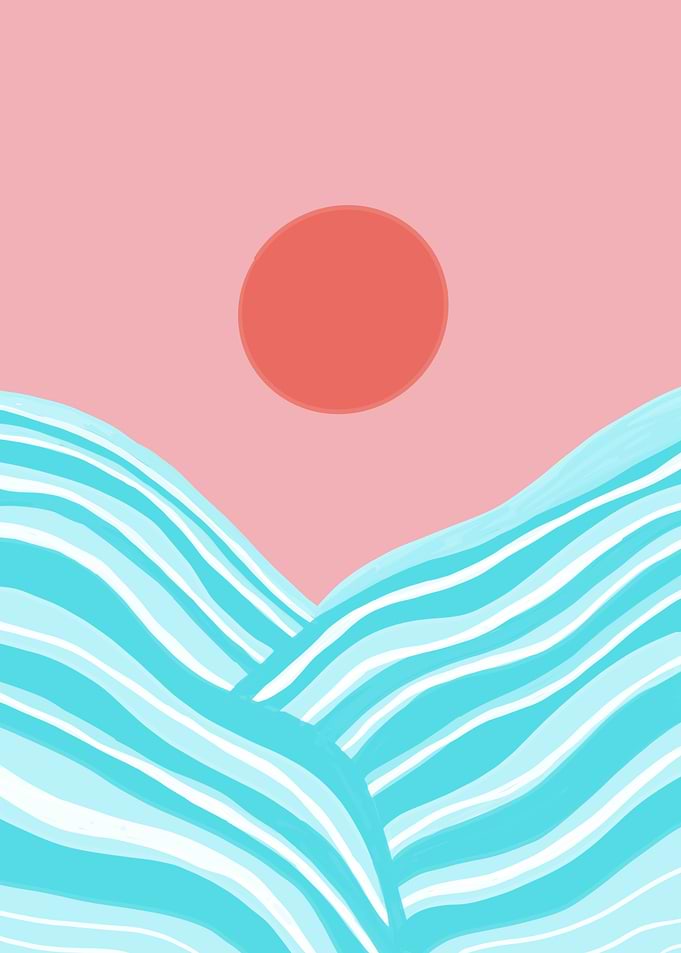 Ocean Sun Abstract 1