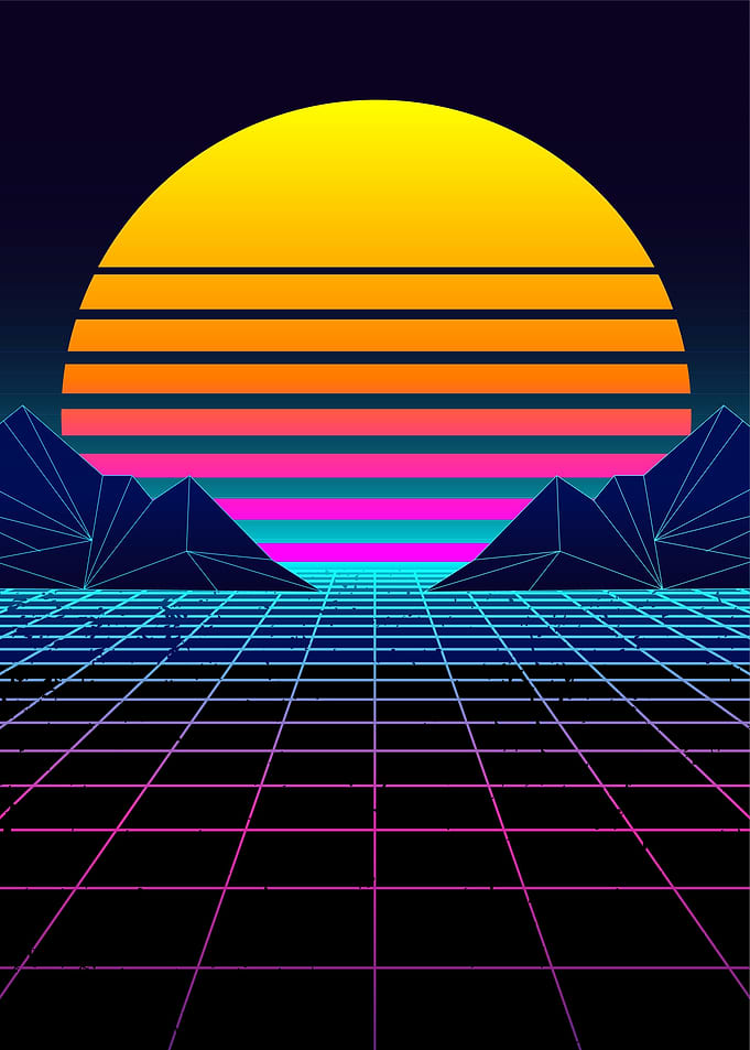 Futuristic Neon Sunset