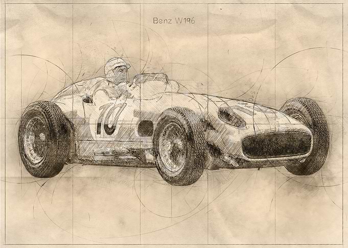 Benz W196 F1 Racing Car