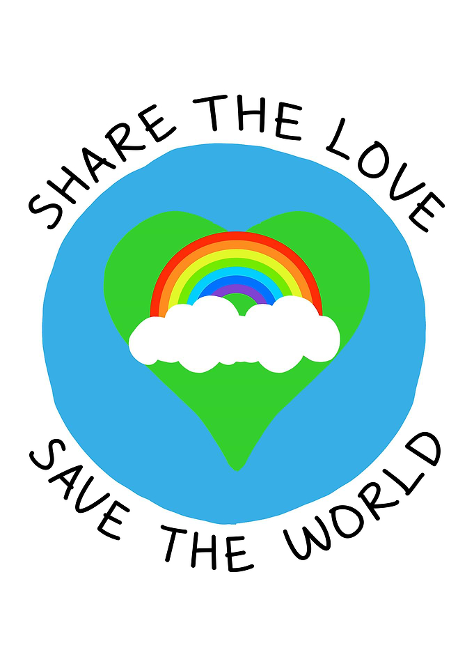 Share love save the world