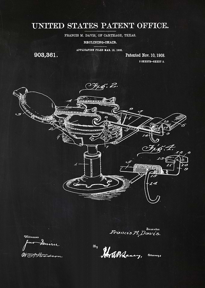 55 Reclining Chair Patent