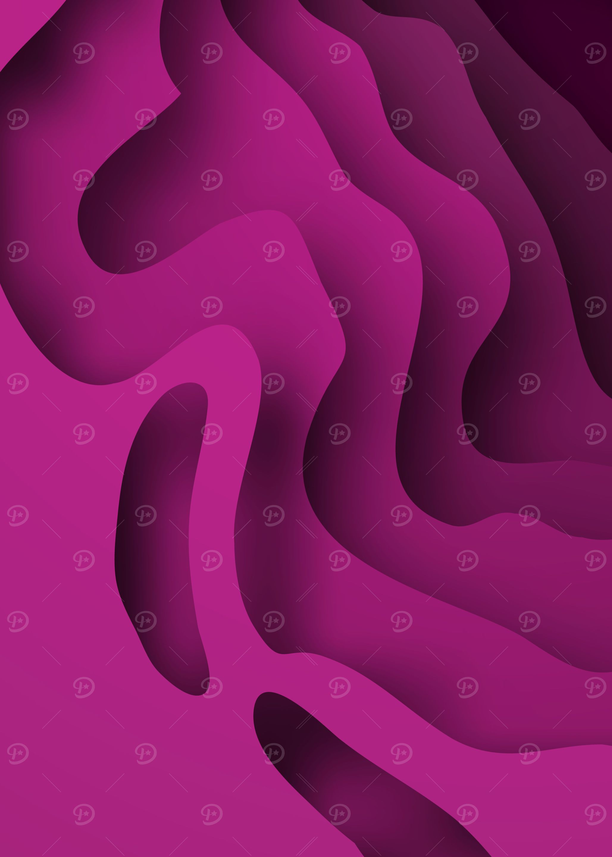 Violet Paper Cut