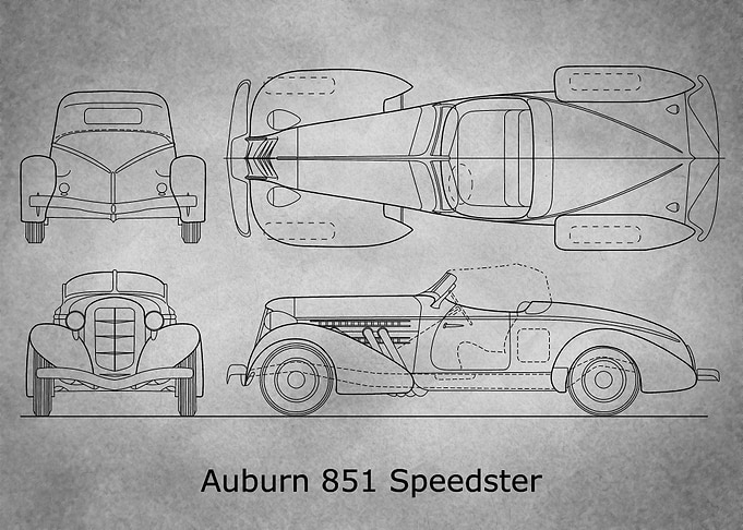 Auburn 851 gray old