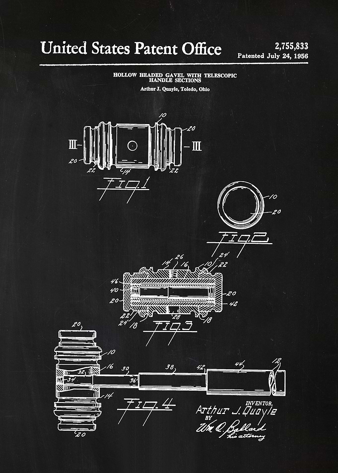 59 Judges Gavel Patent P