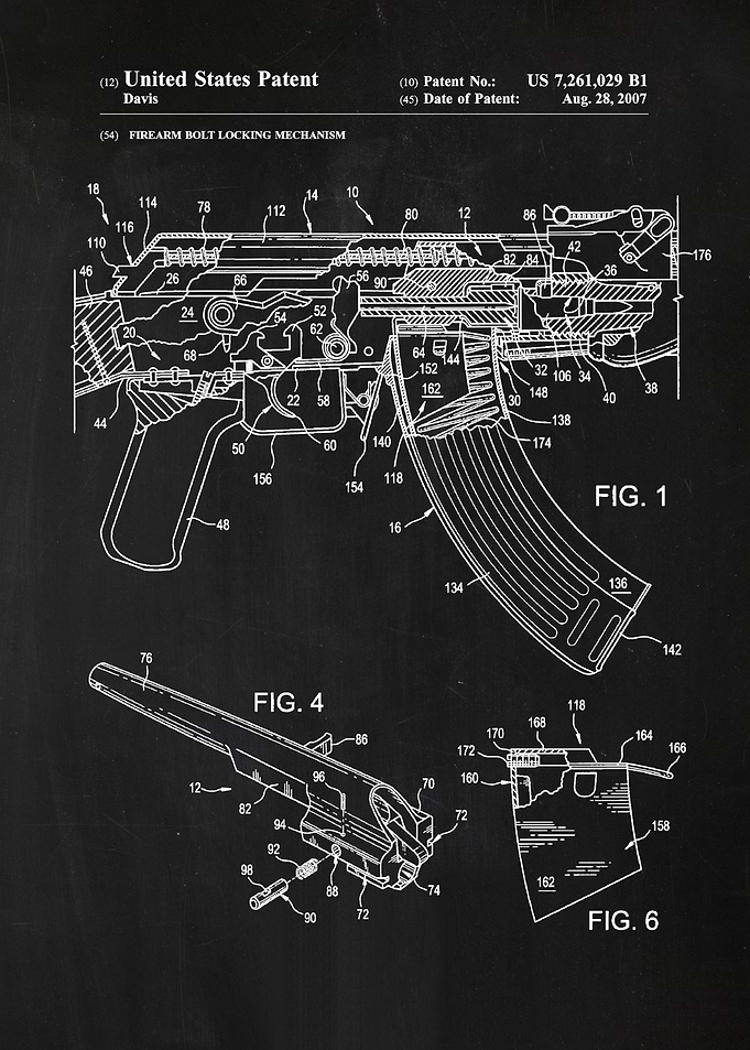 29 AK47 Rifle Bolt Lock