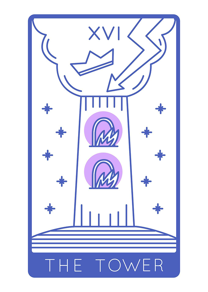 Tarot Card The Tower