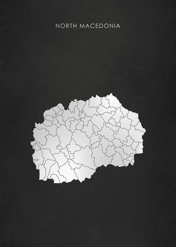 North Macedonia Map