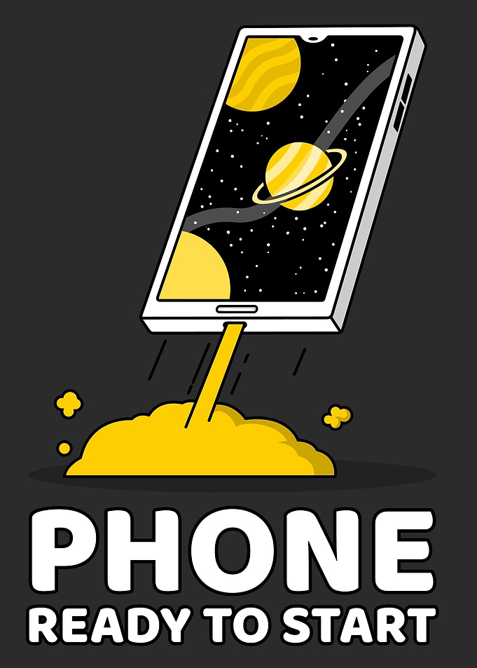 Smartphone Flying to Space