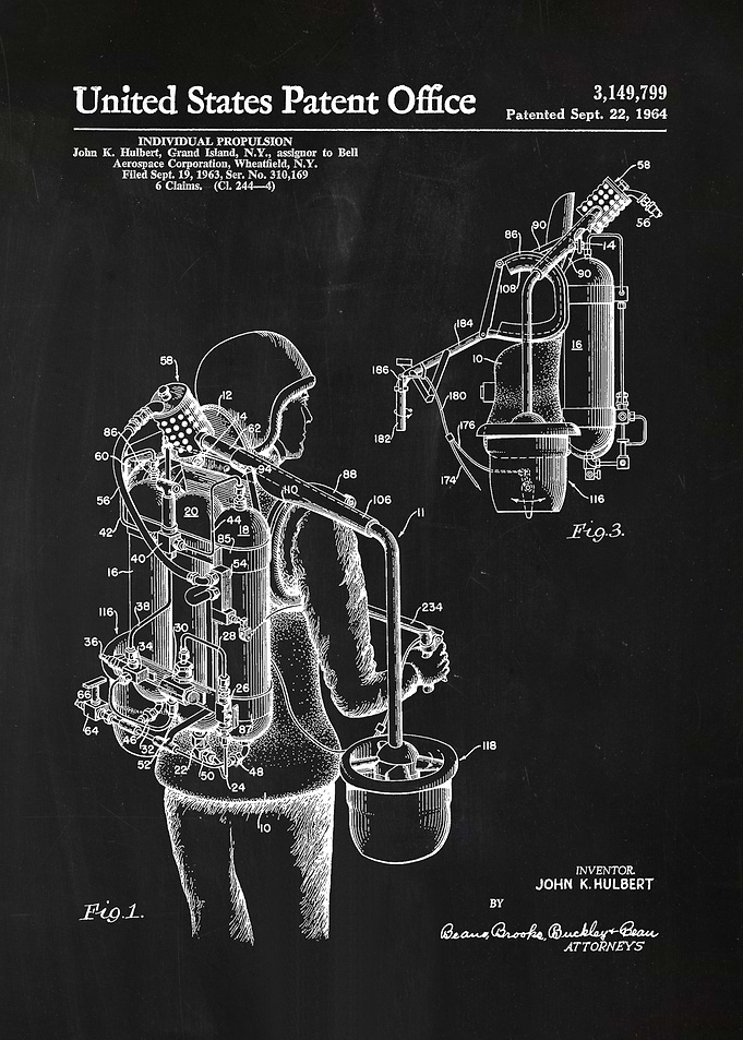 47 Jet Pack Patent Print