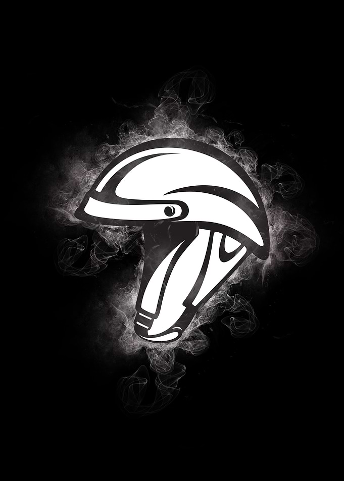 moto helmet smoky