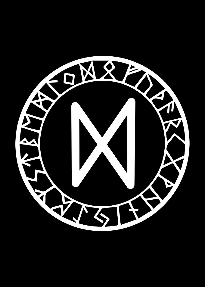 Viking Runes Living Room