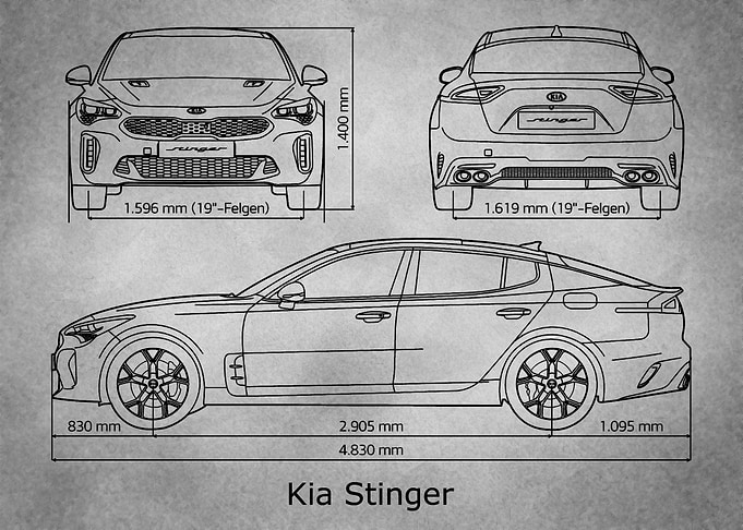 Kia Stinger gray old