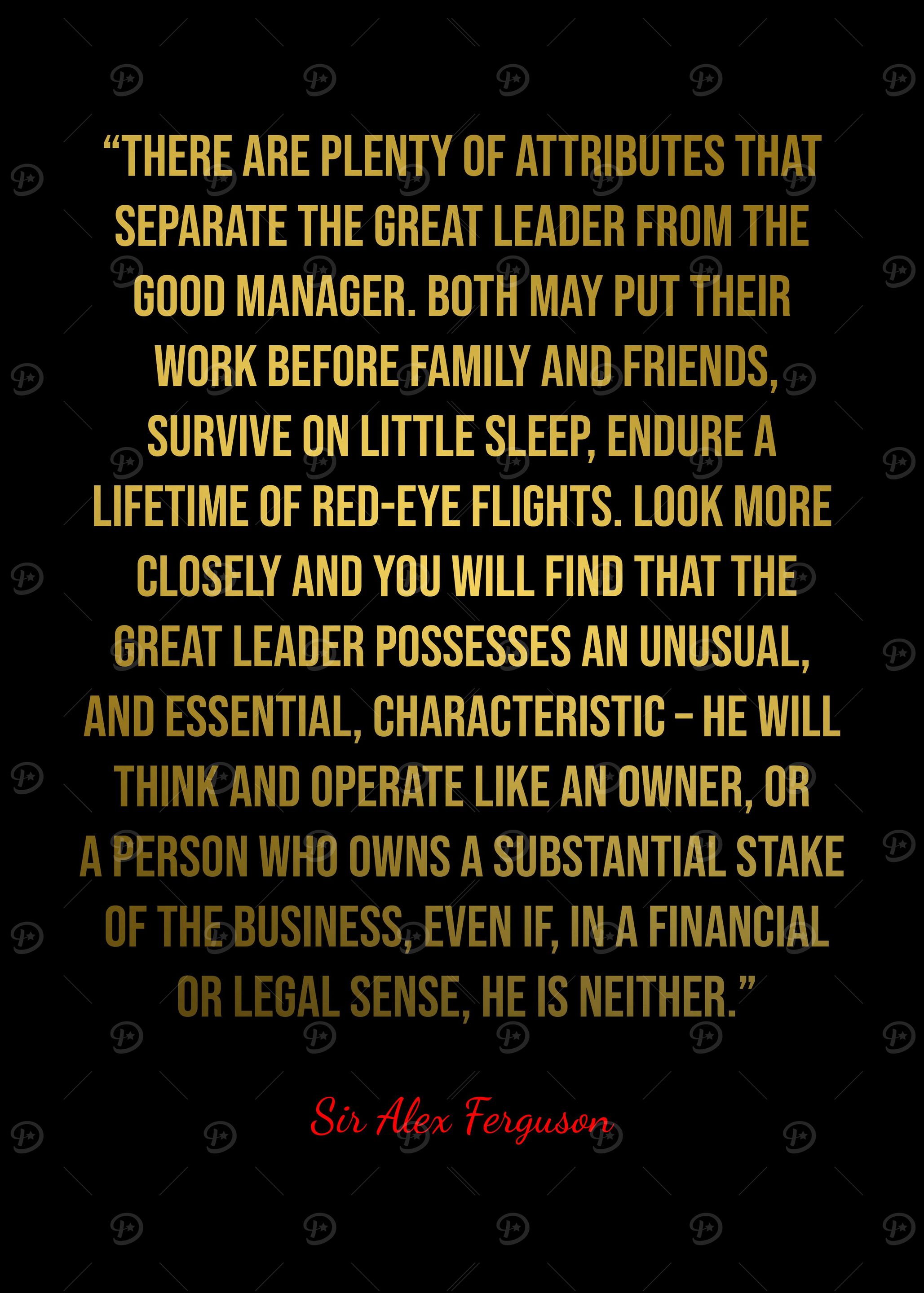 Alex Ferguson Quotes
