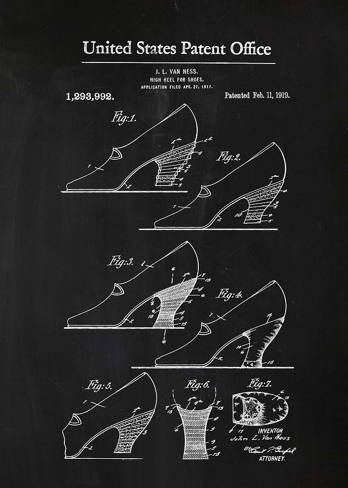58 High Heel Shoes Patent