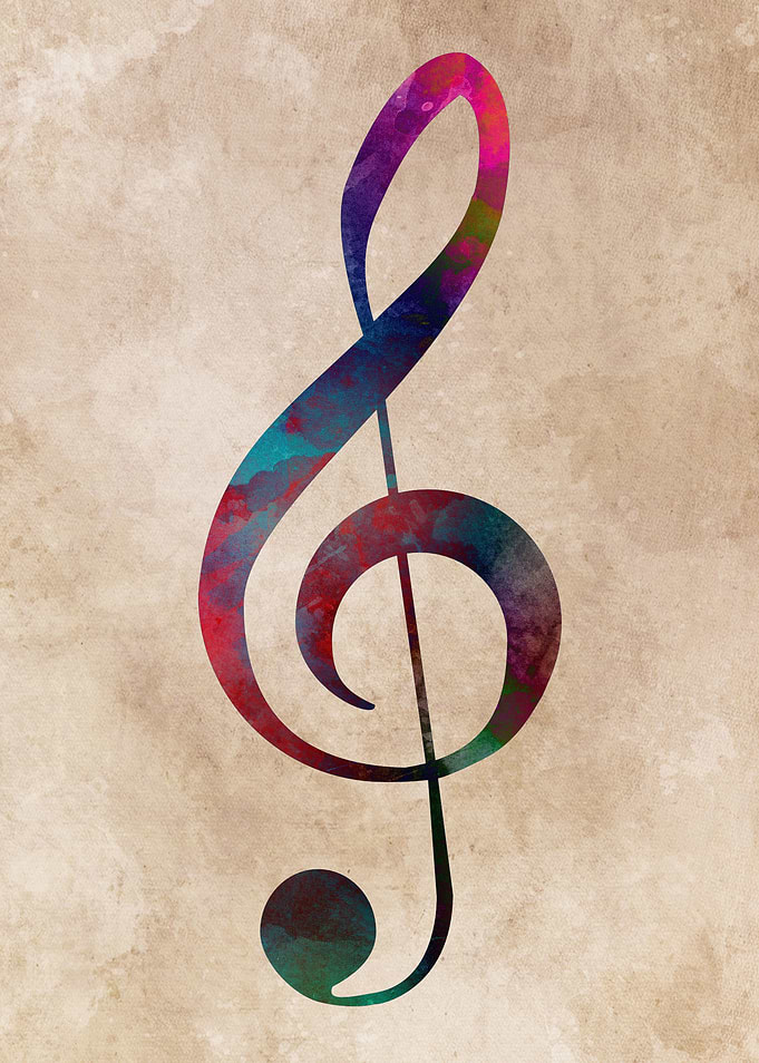 treble clef music