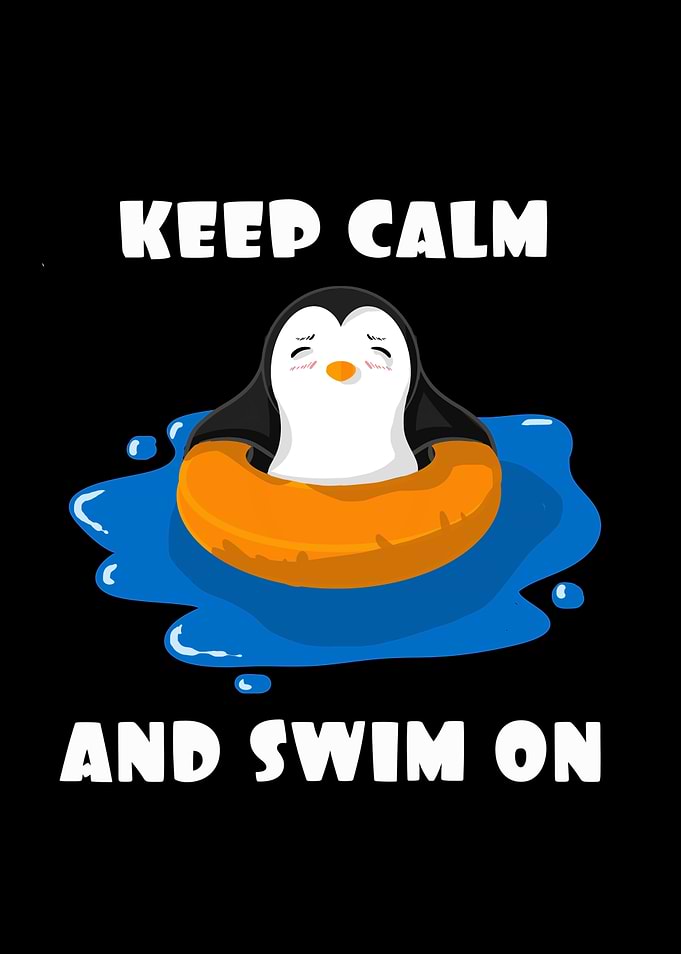 Swimming penguin