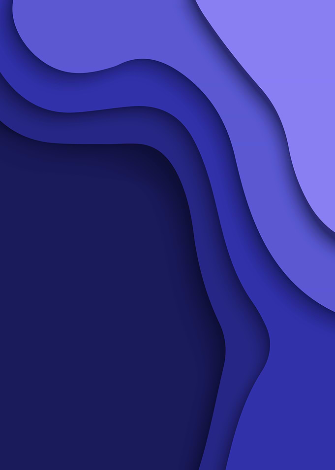 Blue Paper Cut
